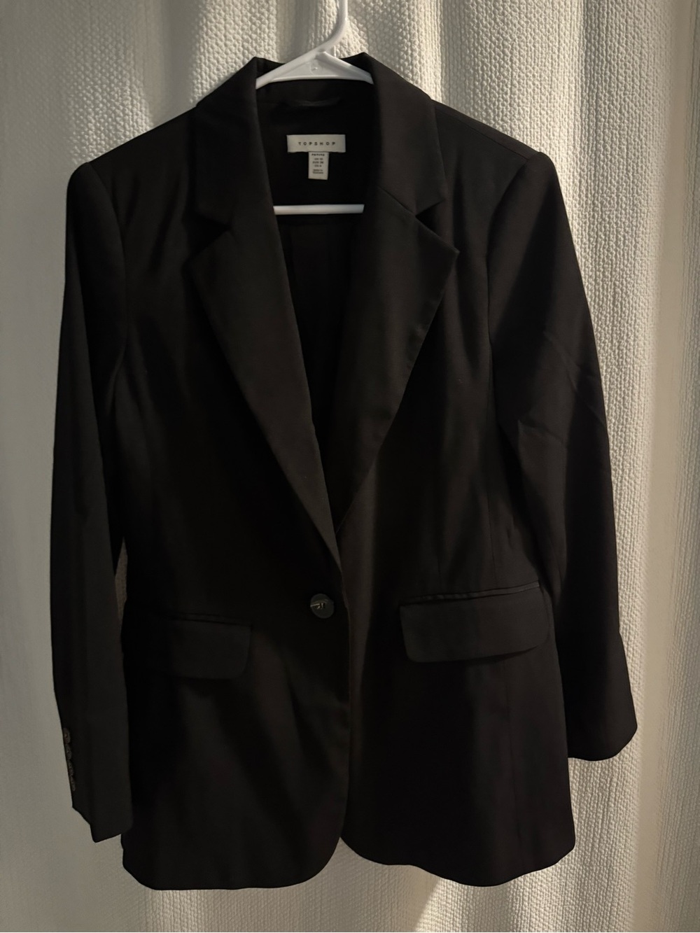Topshop PETITE Black Single-Button Tailored Blazer